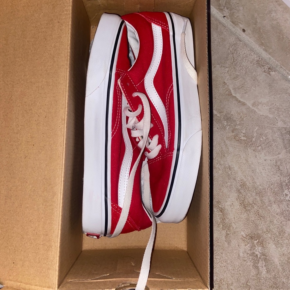 Red vans.